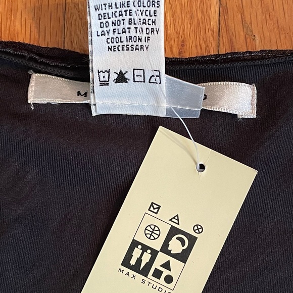 NWT Max Studio Three Quarter Sleeve Black Dress - Picture 12 of 15